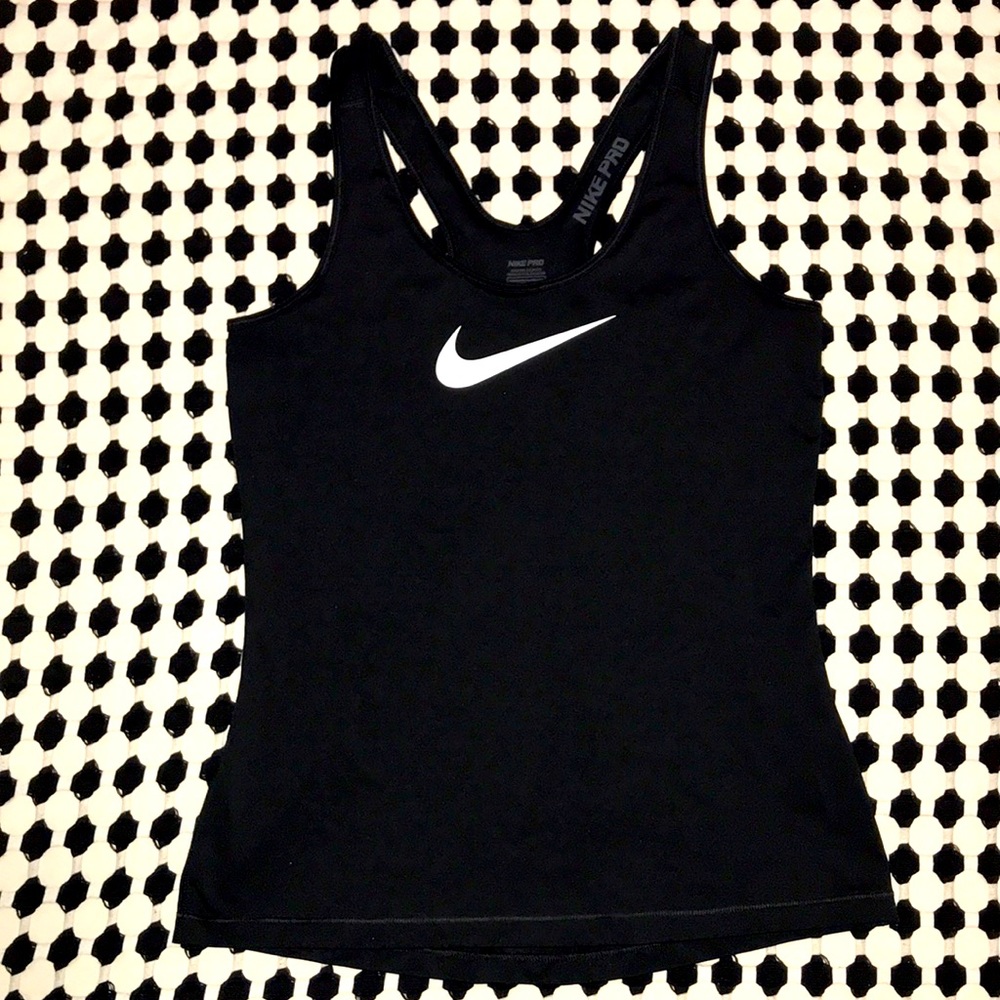 Nike Pro Black Training Tank Top sz M